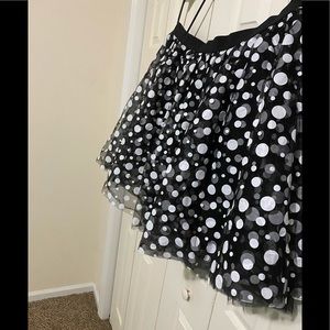 Black and White Poofy Skirt